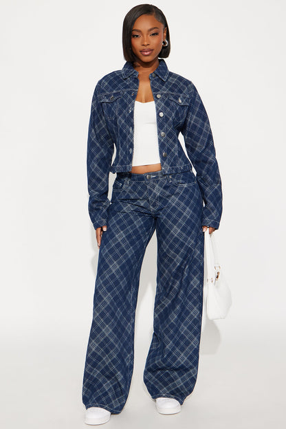 Dakota Denim Pant Set - Dark Wash