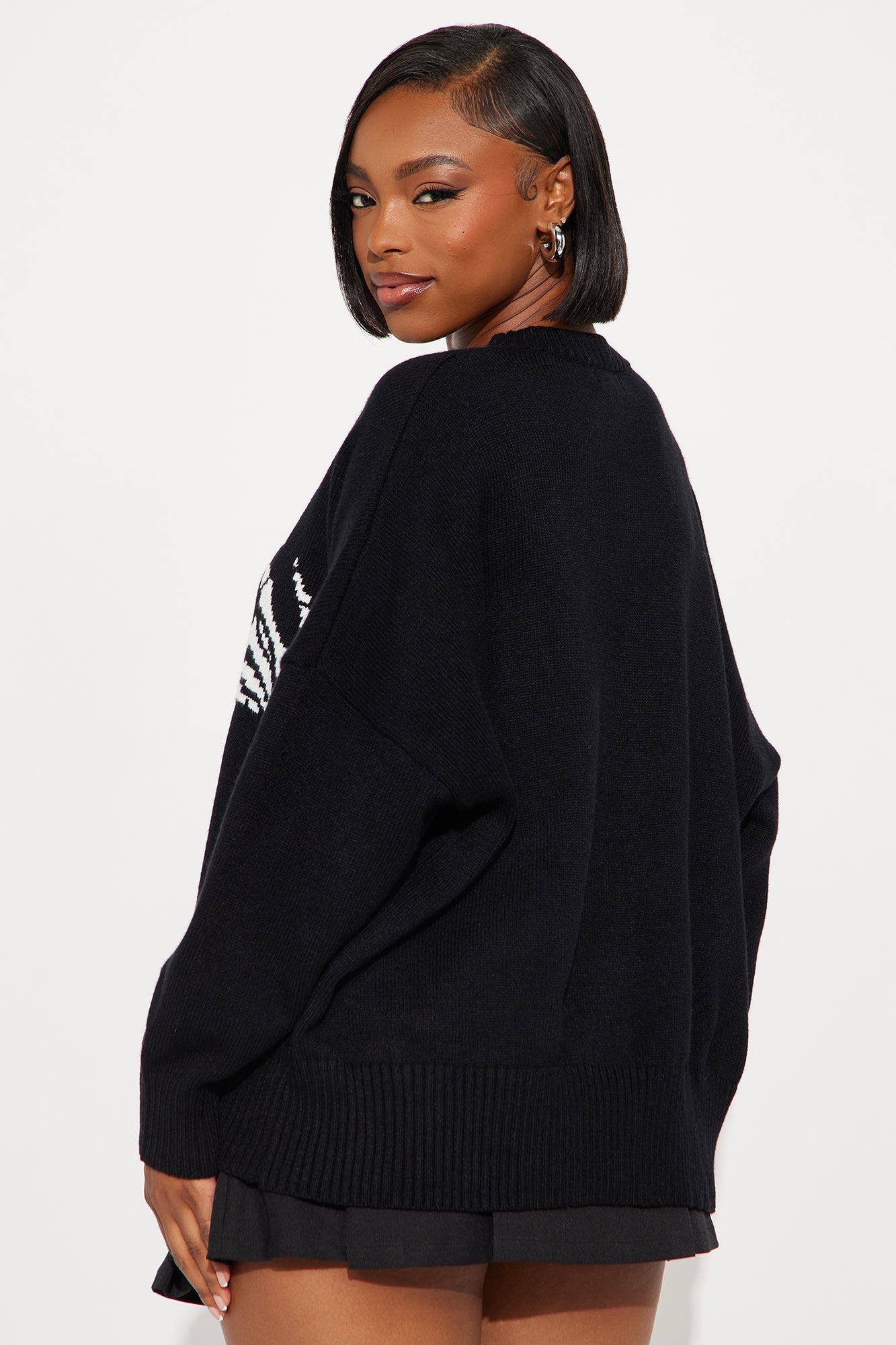 Bad To The Bone Skeleton Sweater - Black/combo