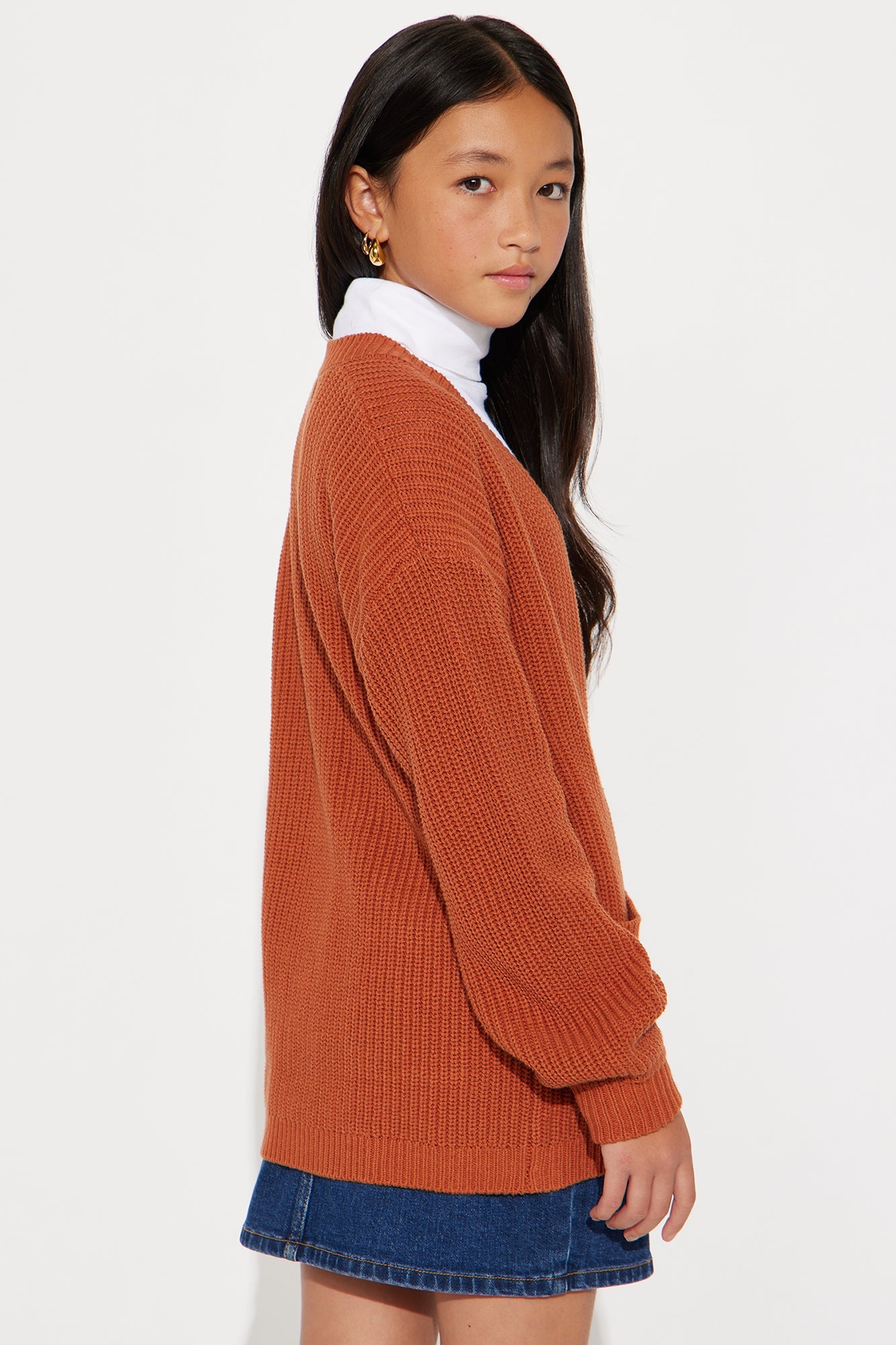 Mini Be My Friend Cardigan - Mocha