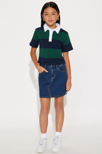 Mini Sporty Era Polo Shirt - Green/combo