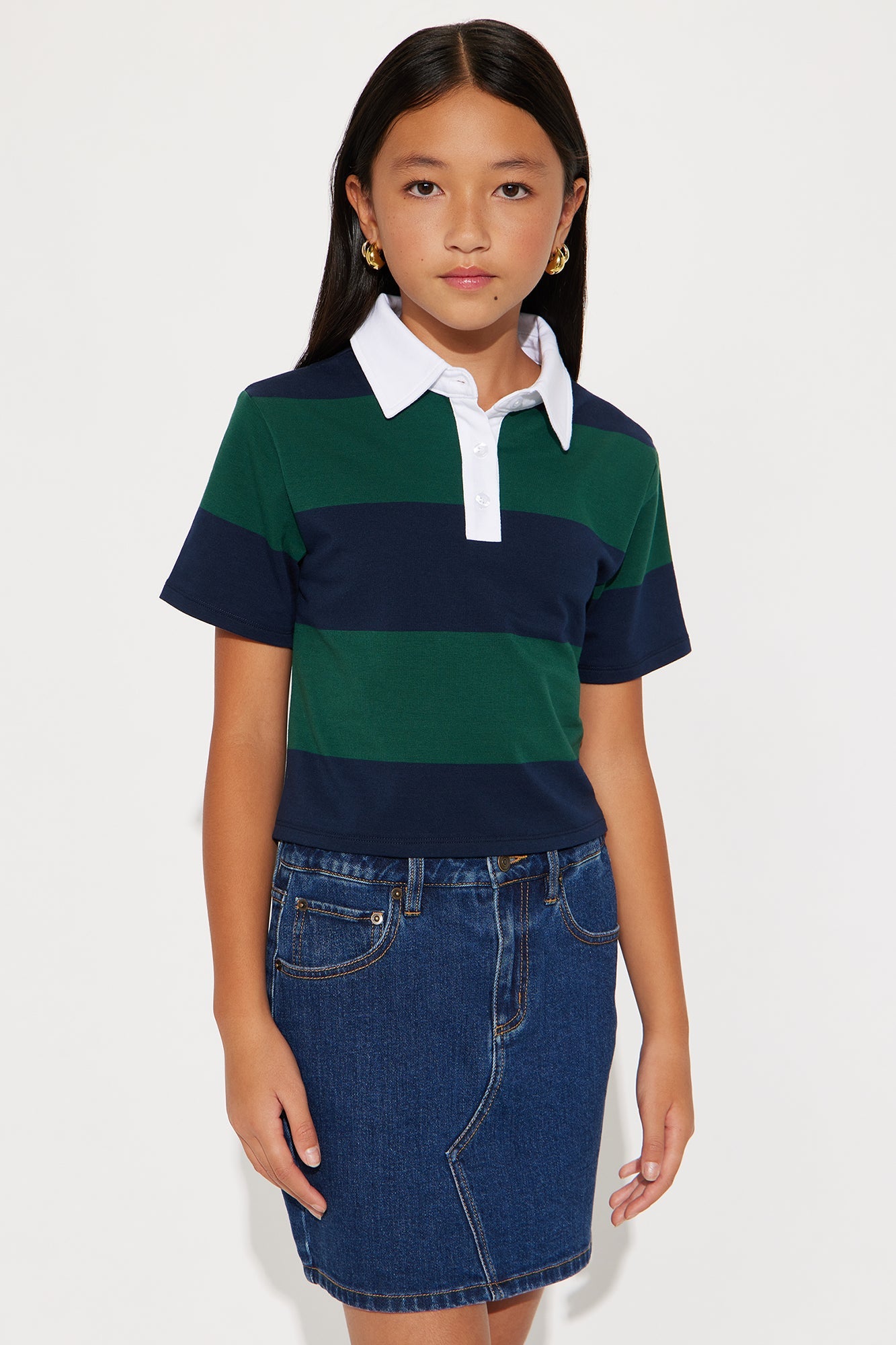 Mini Sporty Era Polo Shirt - Green/combo