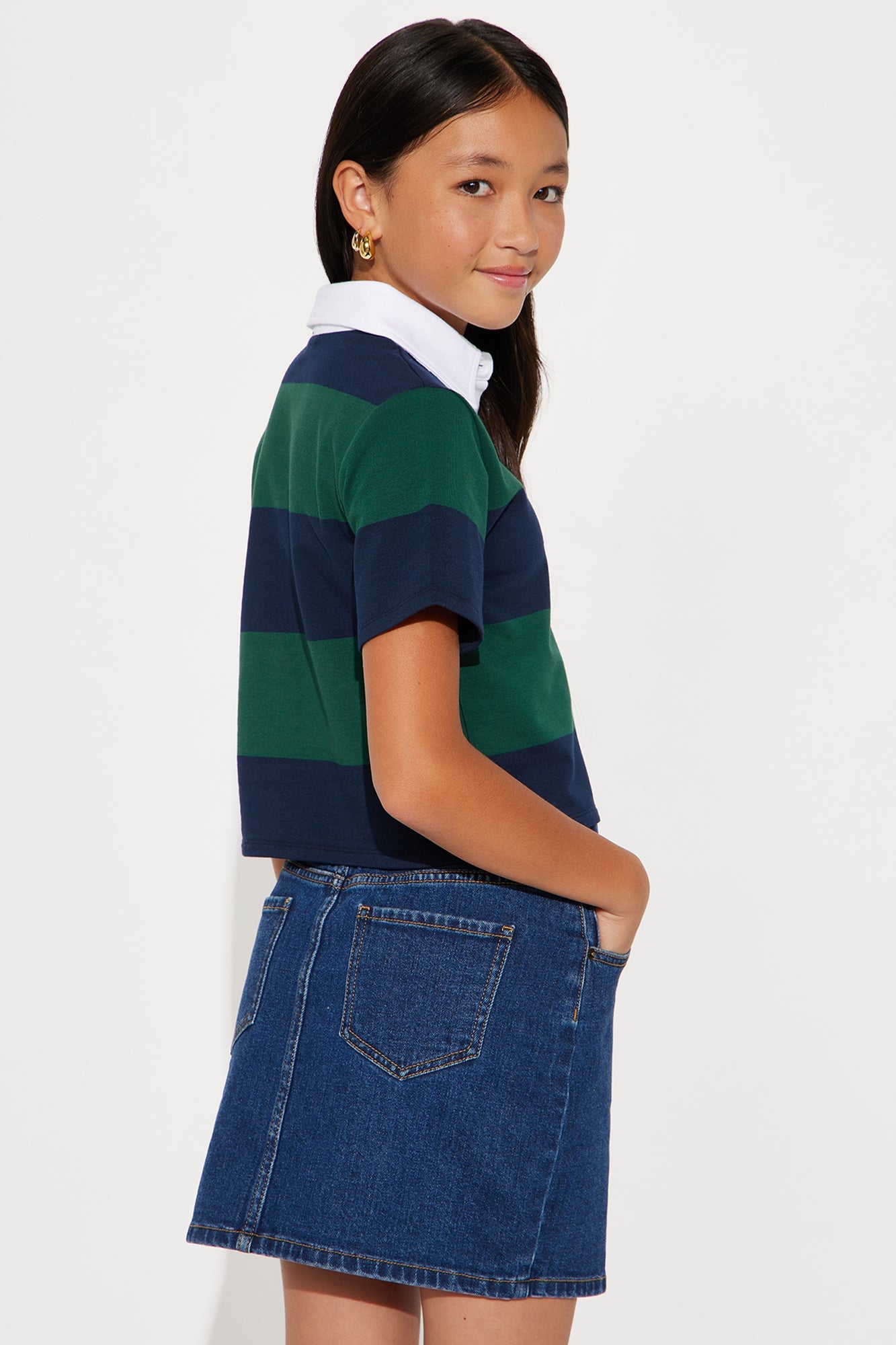 Mini Sporty Era Polo Shirt - Green/combo
