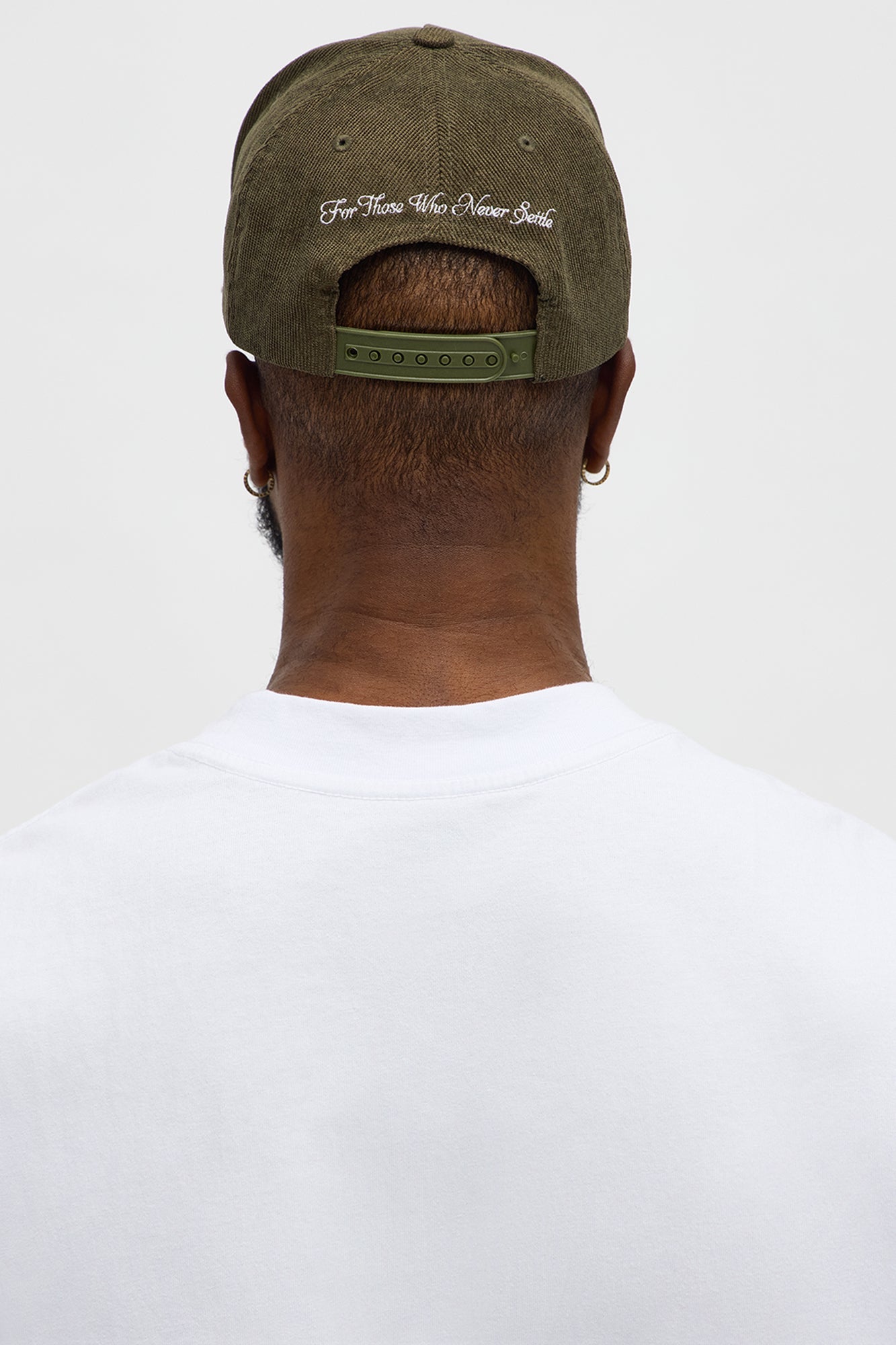Winners Club Corduroy Structured Snapback Hat - Green