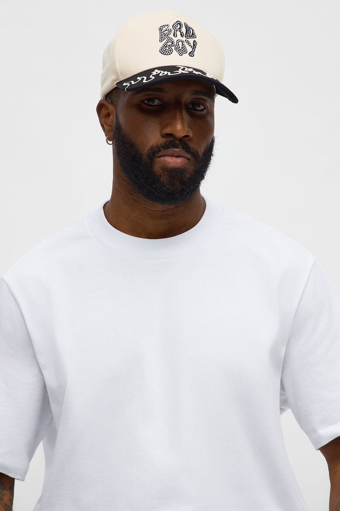 Bad Boy Stoned Structured Snapback Hat - Stone/Combo