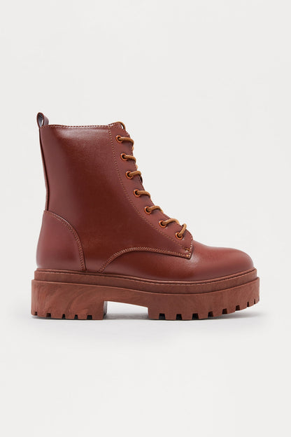 Call It Even Combat Boots - Brown