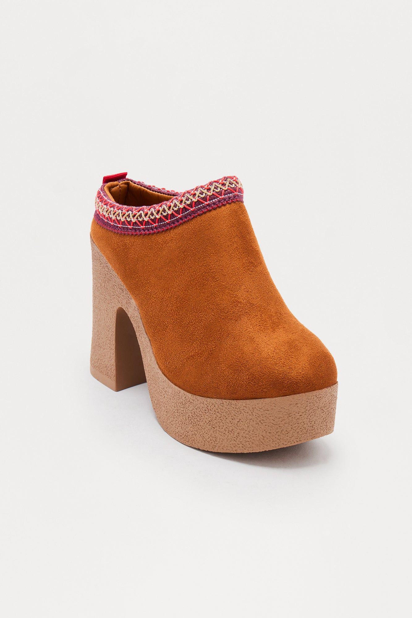 Finnick Platform Booties - Chestnut