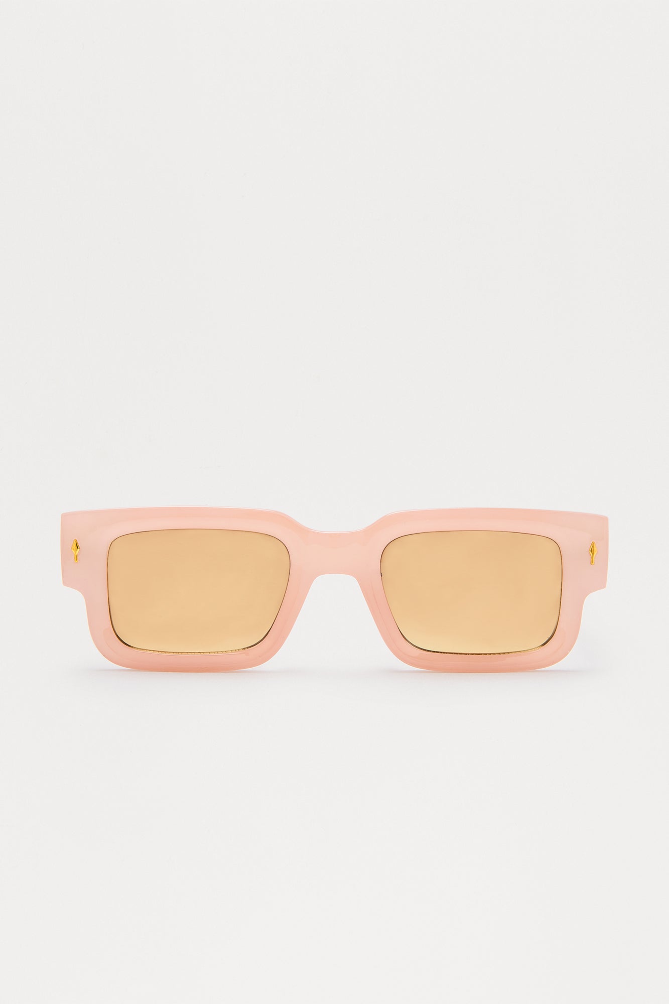 Everyday Square Frame Colored Lens Sunglasses - Blush