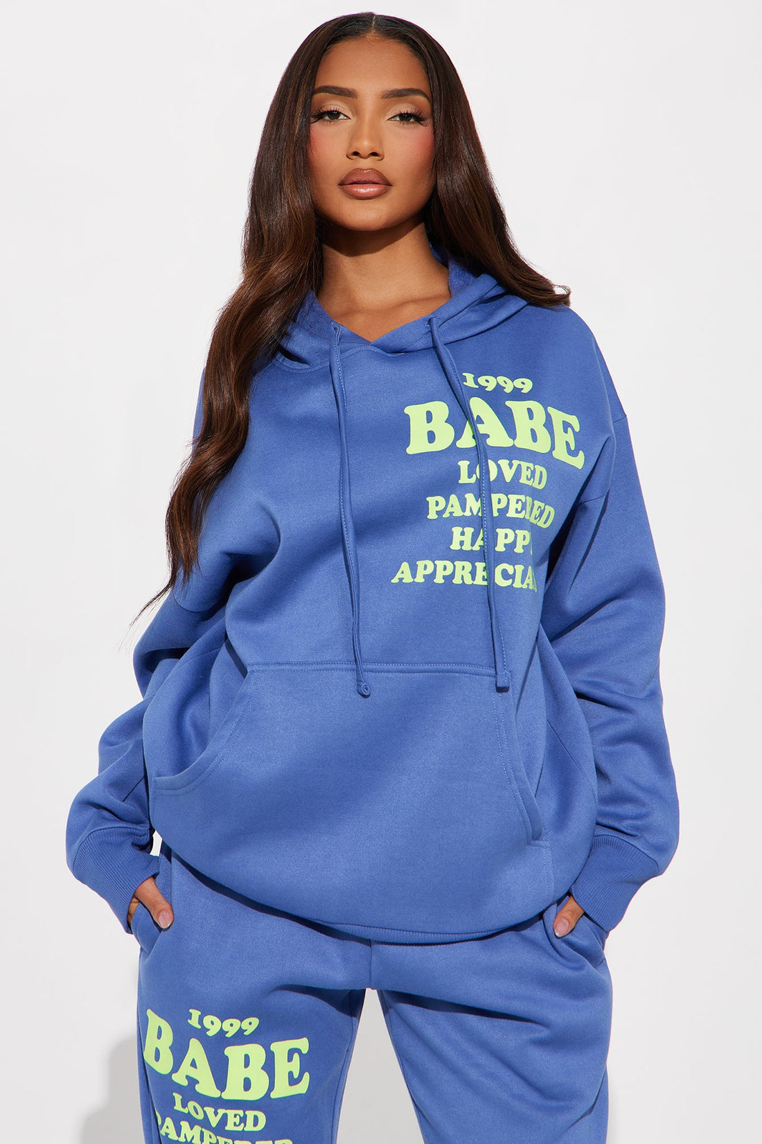 Be Kind Fleece Jogger Set - Blue