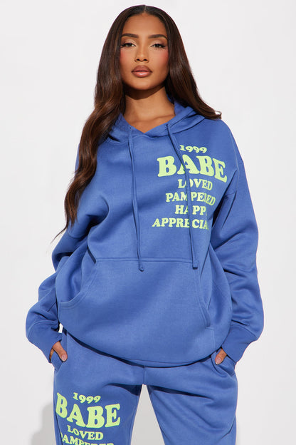 Be Kind Fleece Jogger Set - Blue