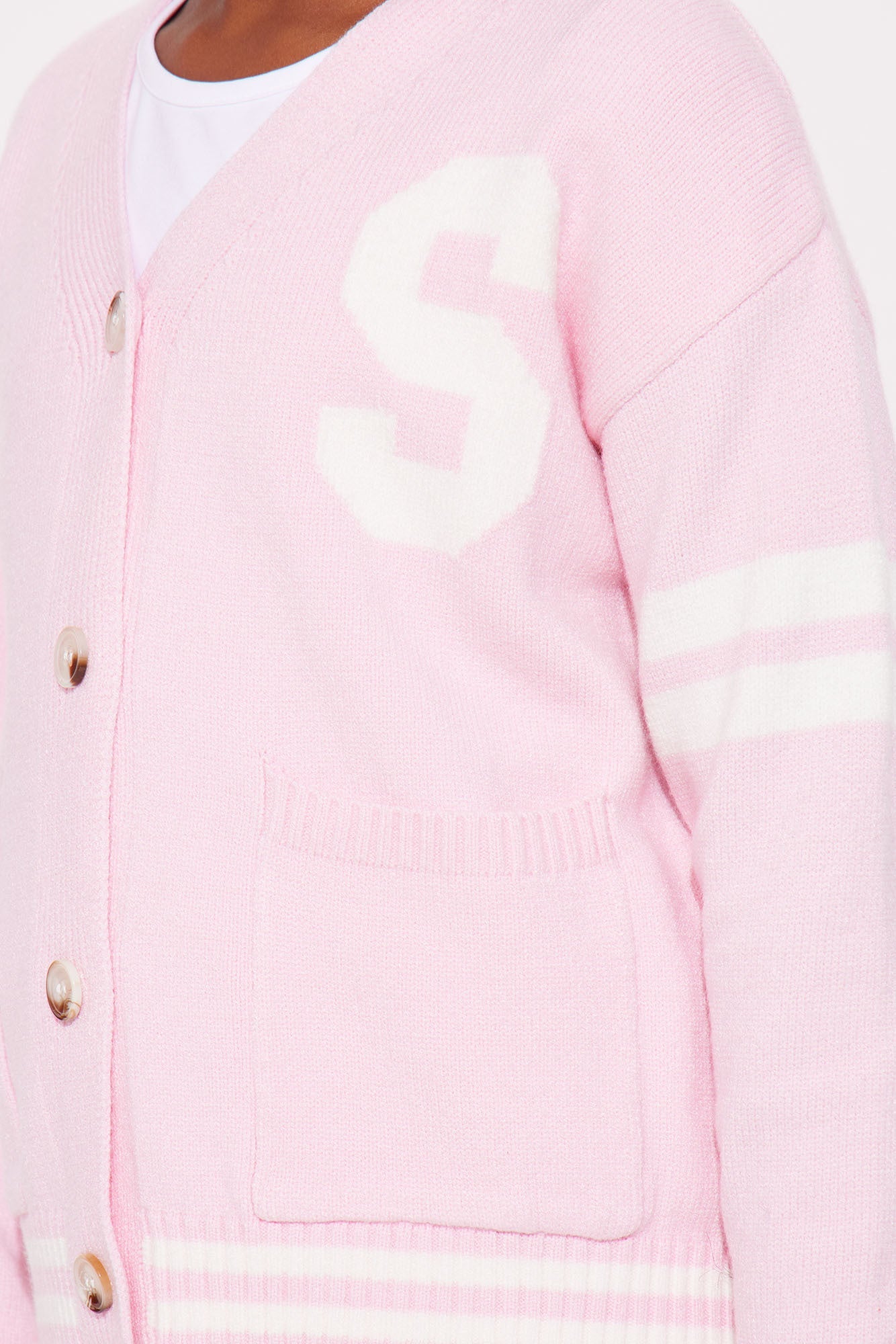 Mini Preppy Era Pleated Sweater Skirt Set - Pink