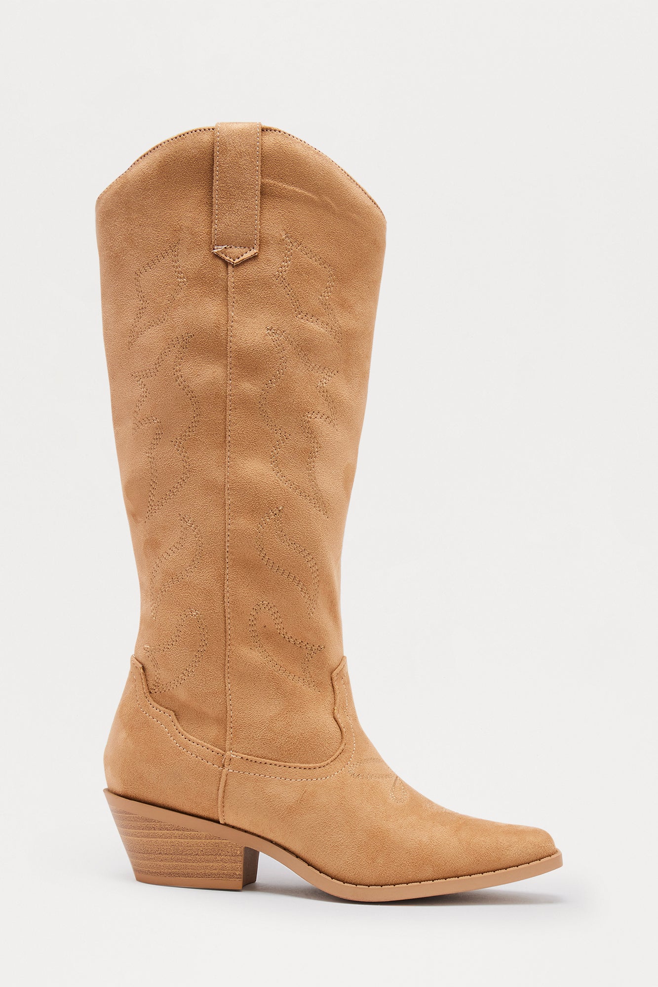 Daniel Knee High Cowboy Boots - Camel