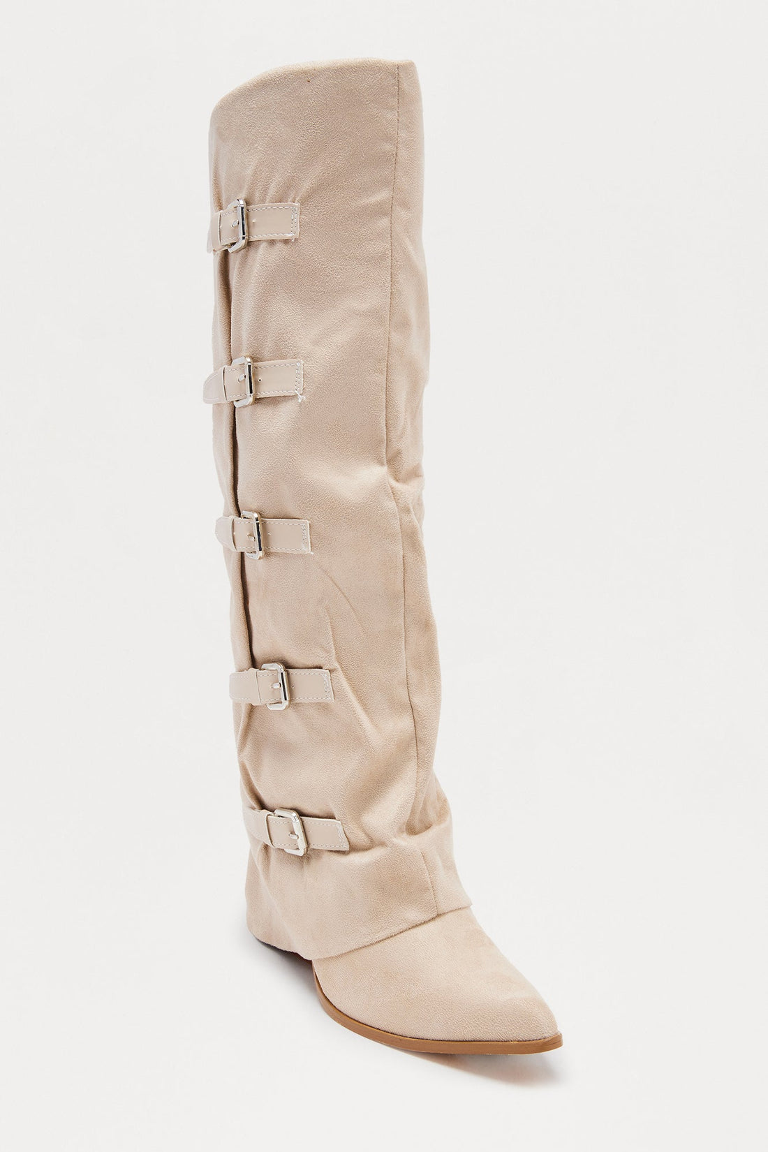 Wait And See Knee High Boots - Beige