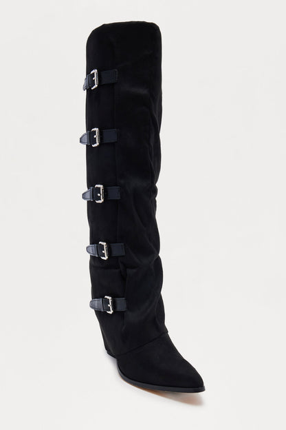 Wait And See Knee High Boots - Black
