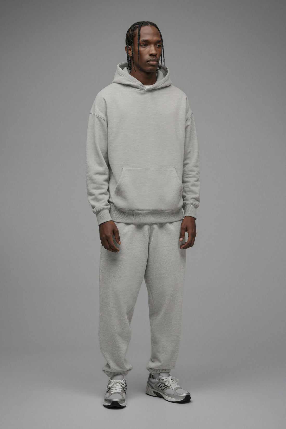 410 Oversized Hoodie - Heather Grey