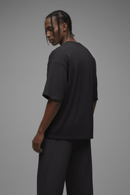410 Oversized Fleece Tee - Black