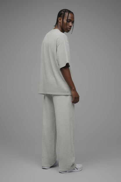 410 Oversized Fleece Tee - Heather Grey