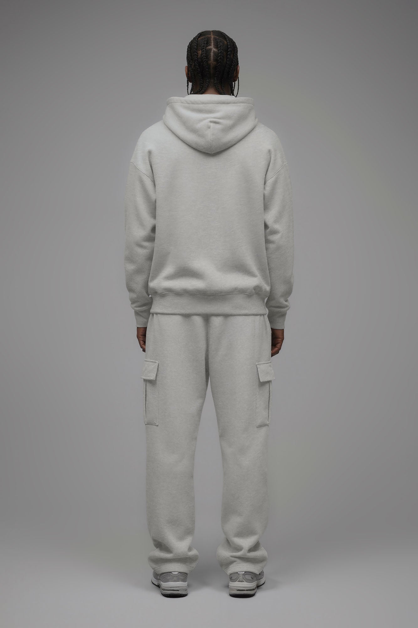 410 Oversized Zip Hoodie - Heather Grey