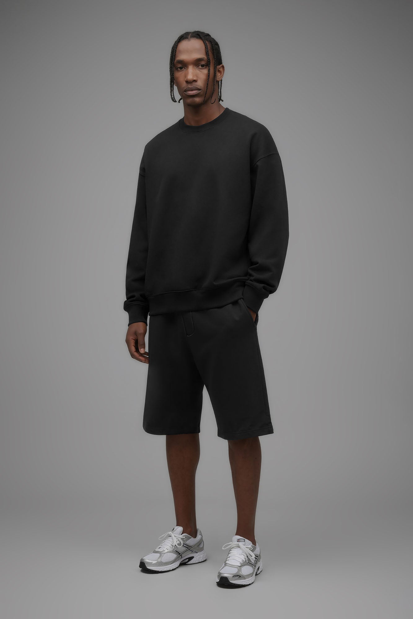 410 Oversized Crewneck - Black