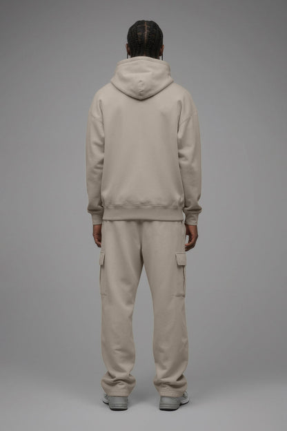 410 Oversized Zip Hoodie - Sand