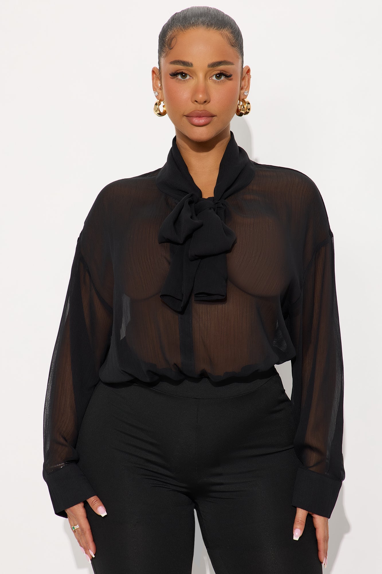 Eloise Bodysuit Pant Set - Black