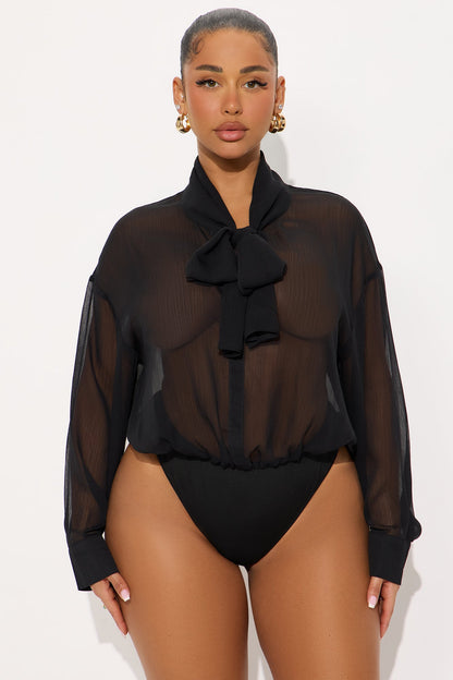 Eloise Bodysuit Pant Set - Black