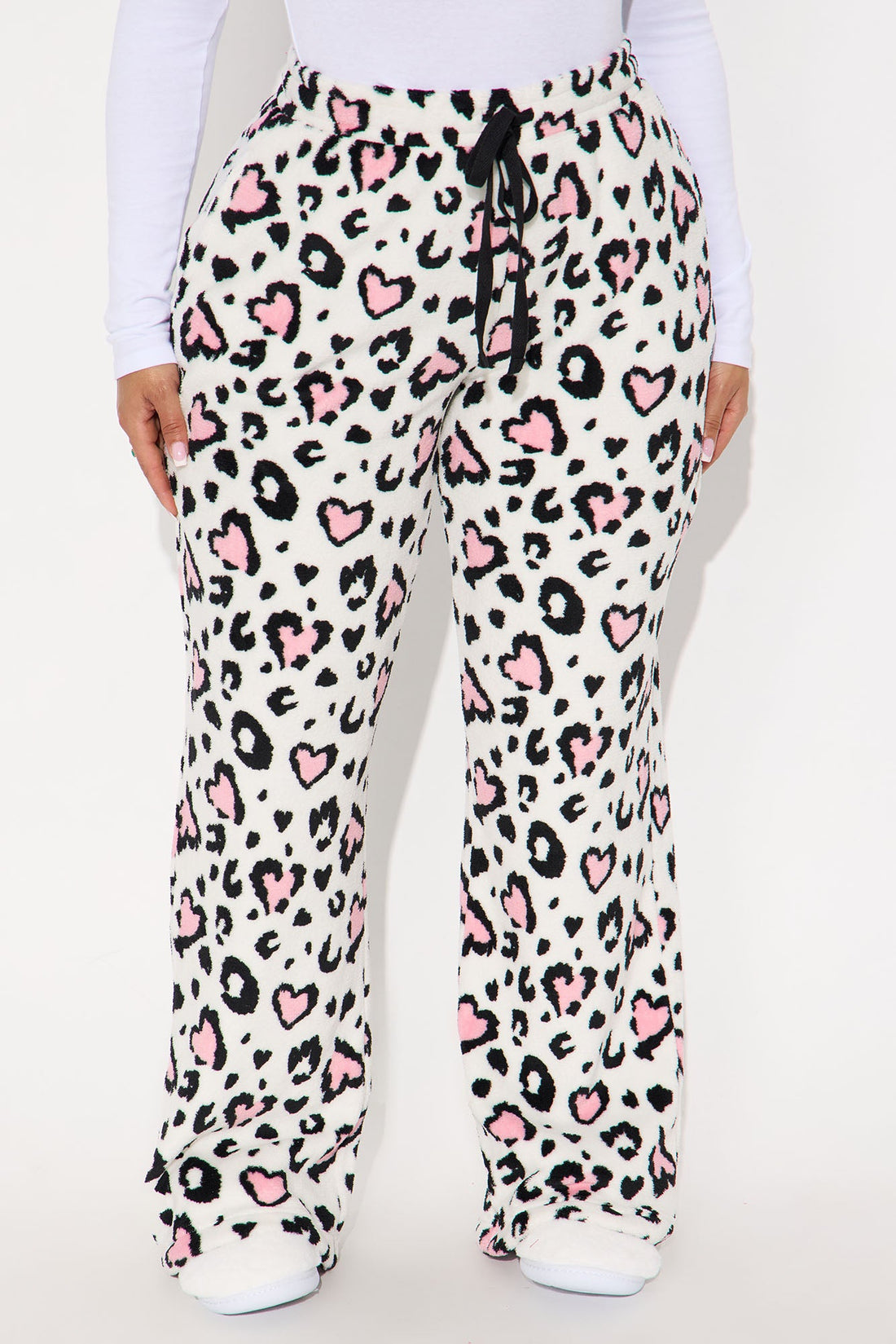 Wild At Heart Plush PJ Pants - Grey/combo