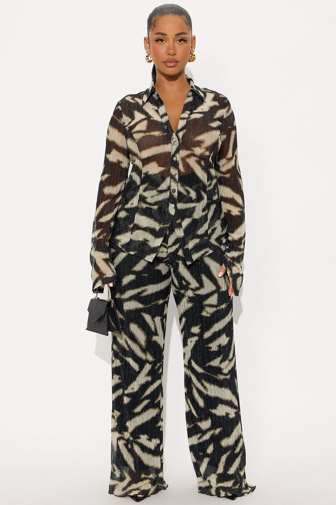 Noelle Pant Set - Black/combo