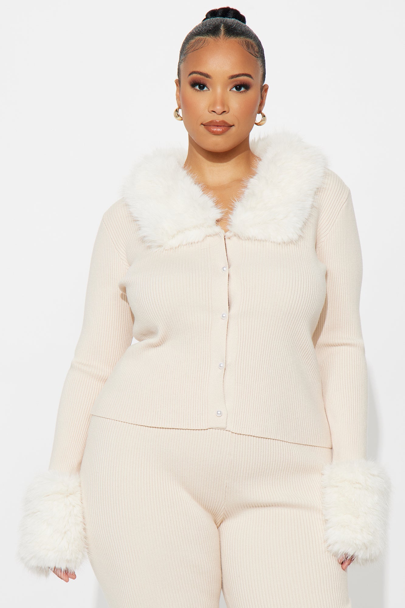 Vivian Sweater Pant Set - Cream