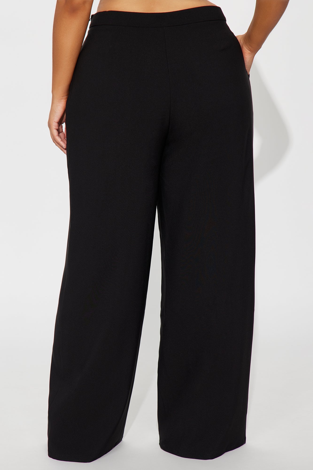 Mogul Mood Wide Leg Trouser Pant 32″ - Black