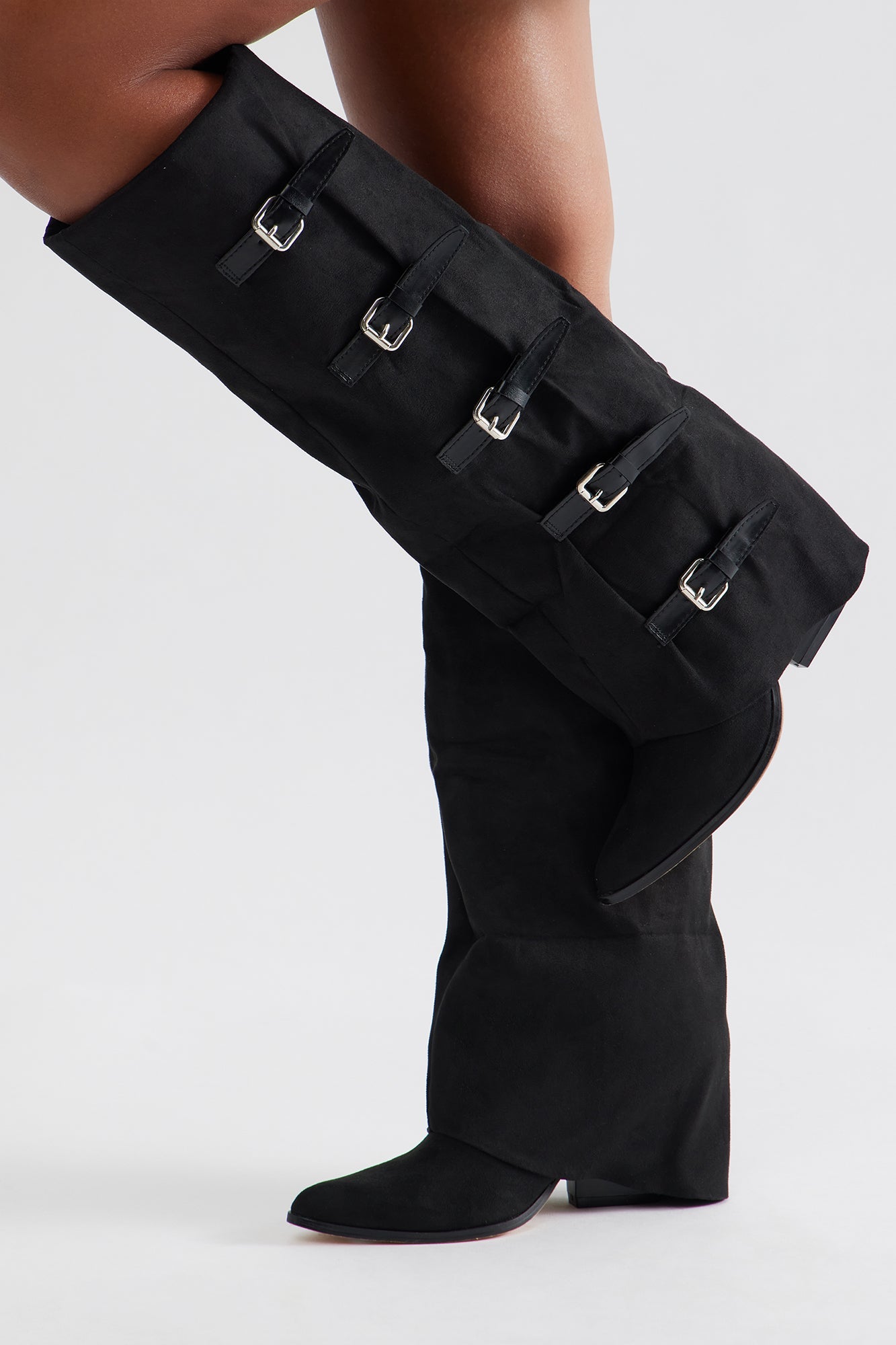 Wait And See Knee High Boots - Black