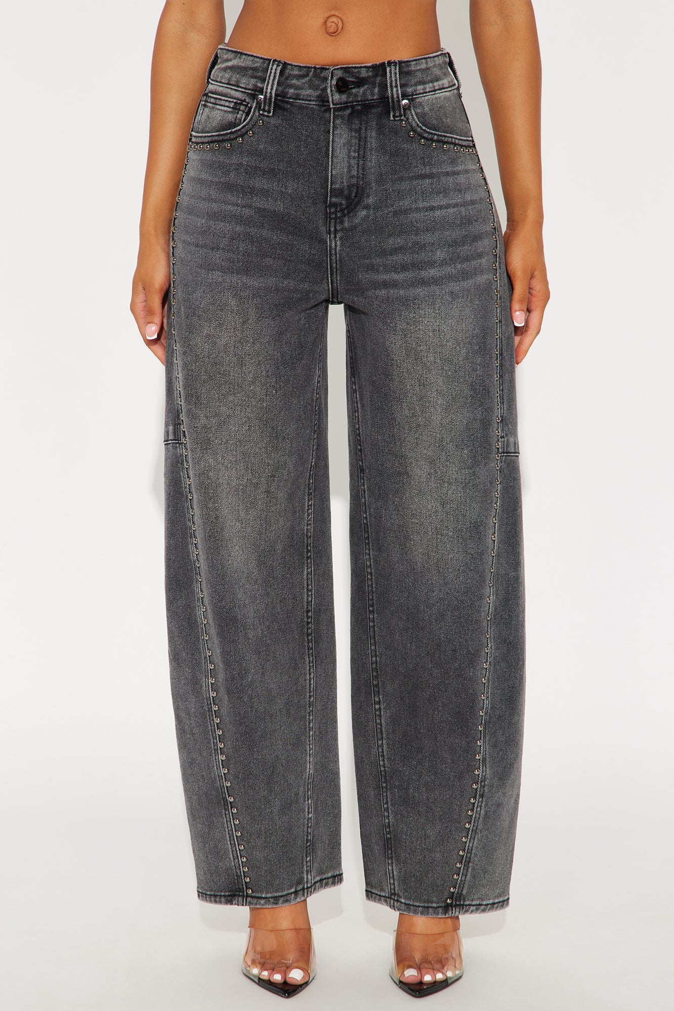 East End Embellished Jeans - Dark Grey