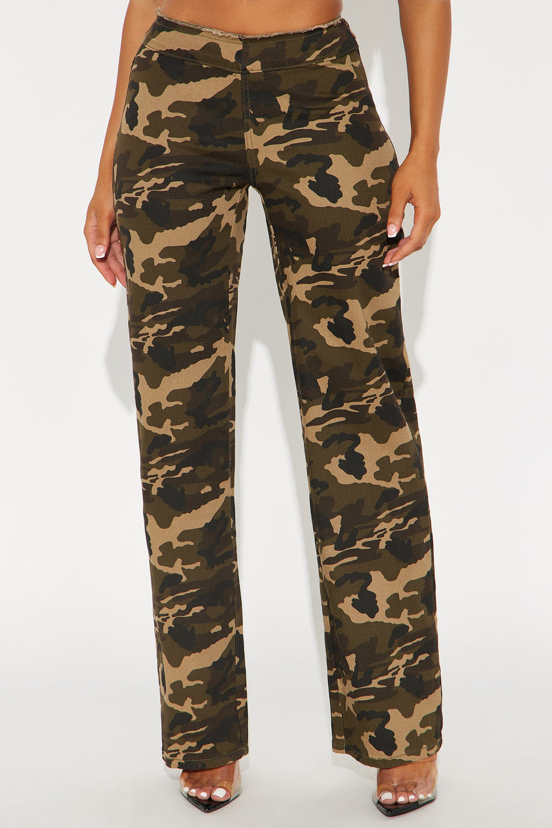 Weekly Hustle Camo Wide Leg Pant 32″ - Camouflage