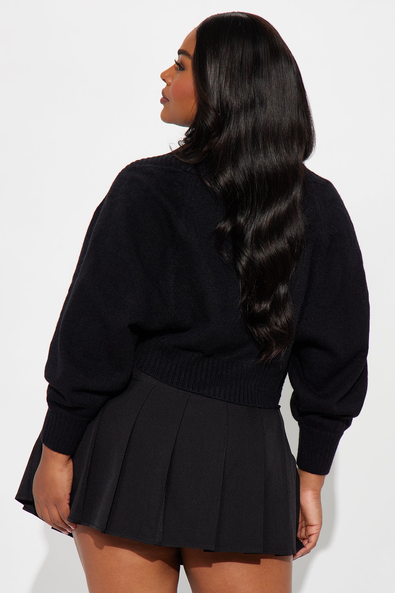 Cozy Enough Sweater Set - Black