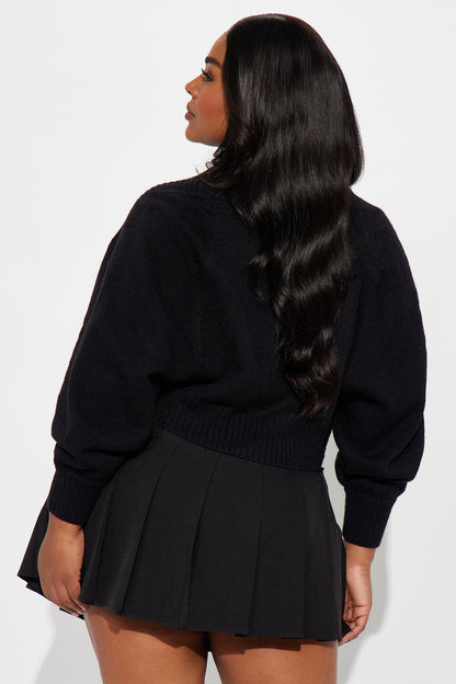 Cozy Enough Sweater Set - Black