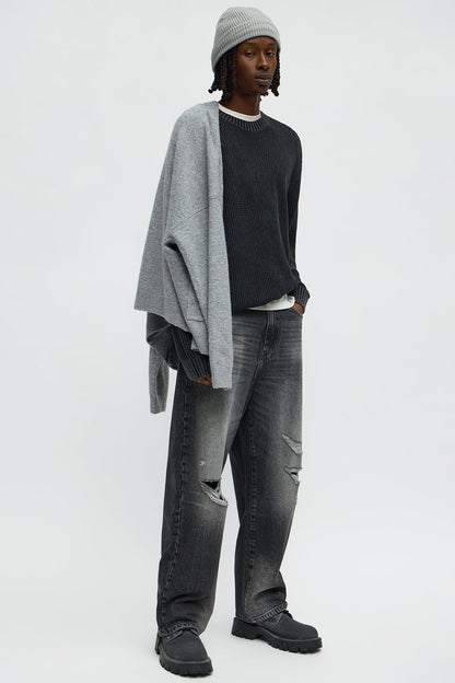 Morning Brew Crewneck Sweater - Black Wash
