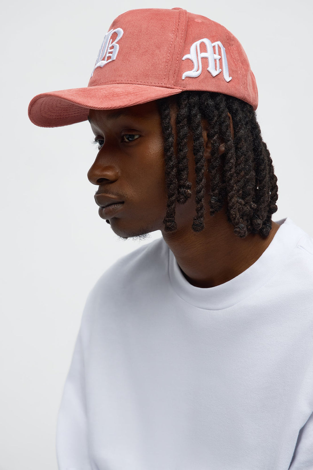 Come Back Corduroy Snapback Hat - Pink