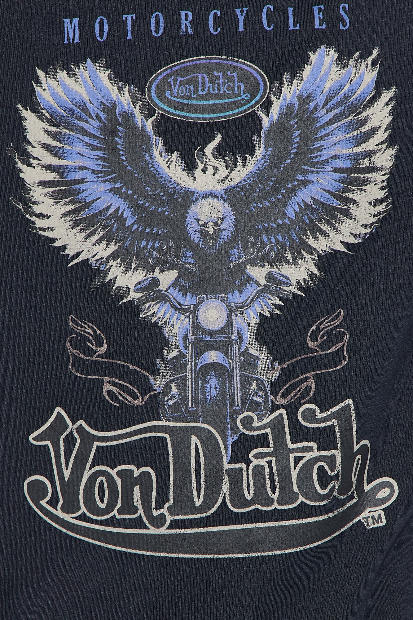Mini Oversized Von Dutch Dark Wings Tee - Black