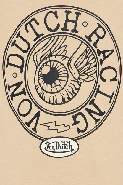 Mini Oversized Cropped Von Dutch Racing Tee - Olive