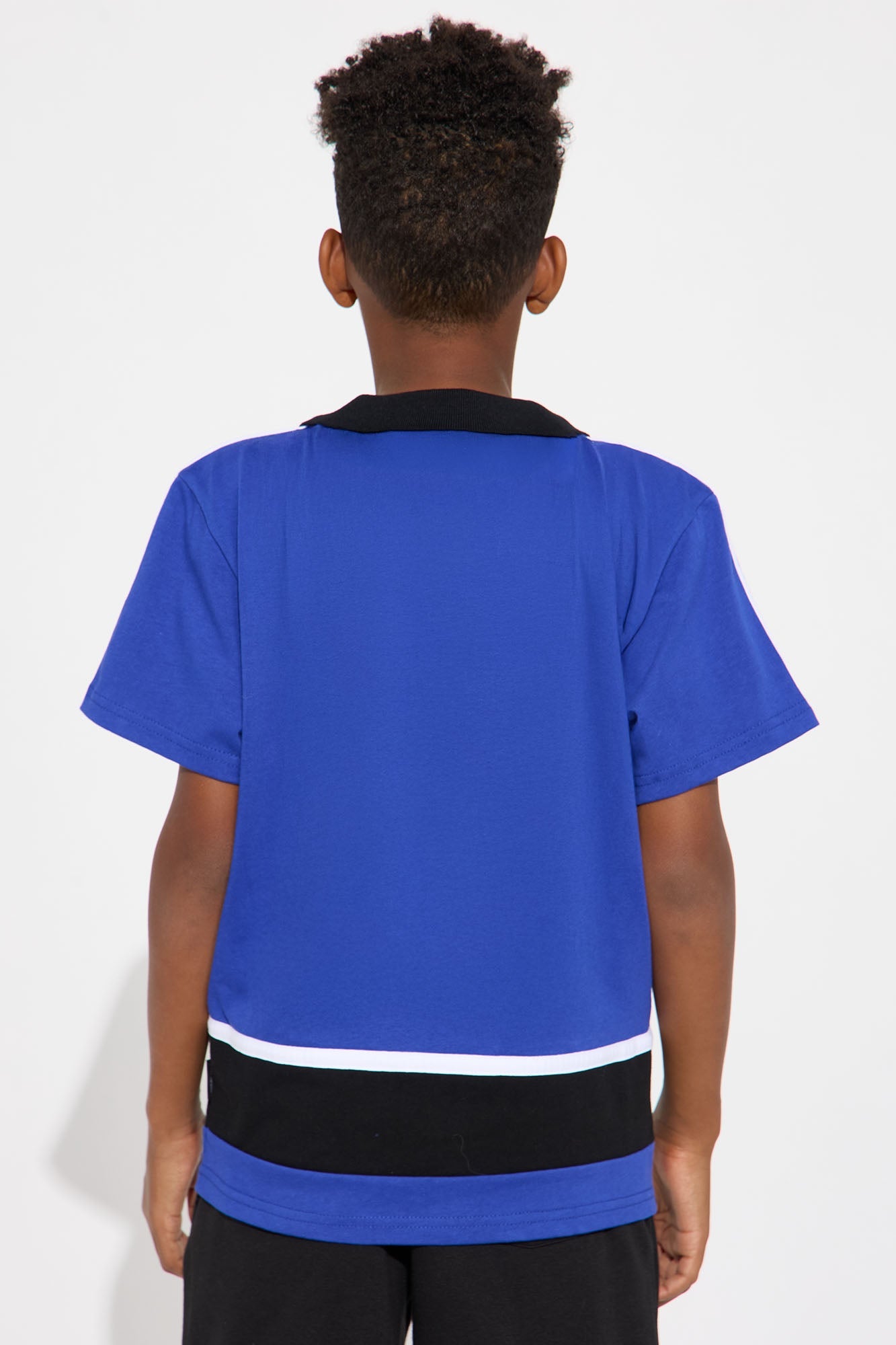 Mini Southpole Relaxed Fit Collared Graphic Shirt - Blue