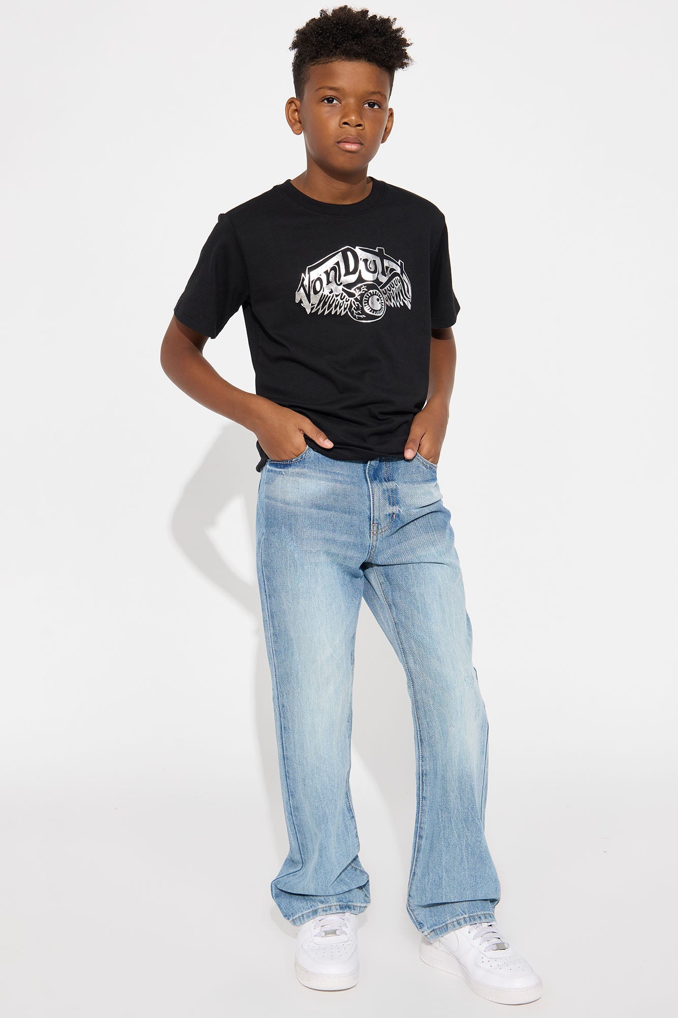 Mini Oversized Von Dutch Dark Eye Tee - Black