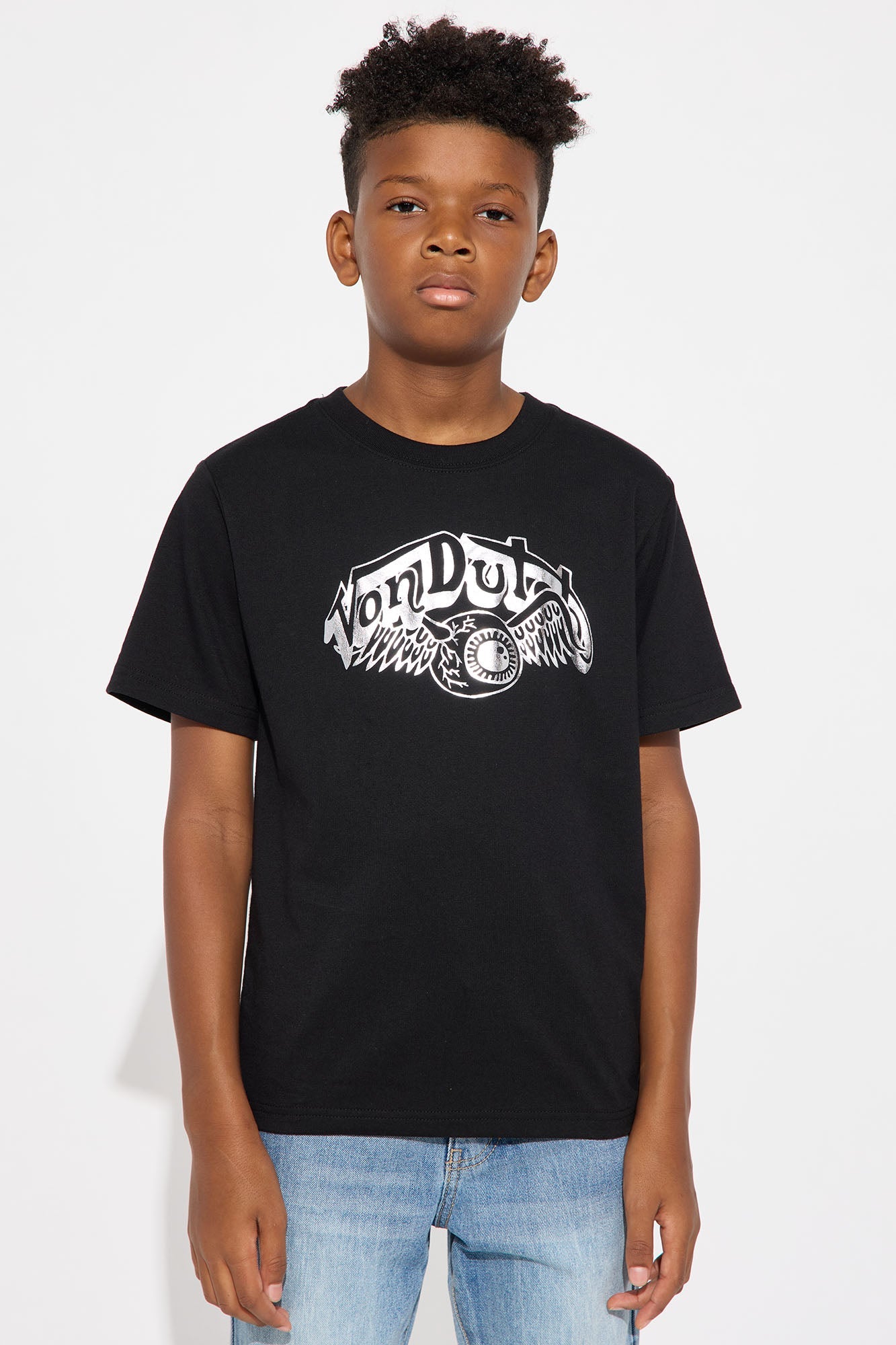Mini Oversized Von Dutch Dark Eye Tee - Black