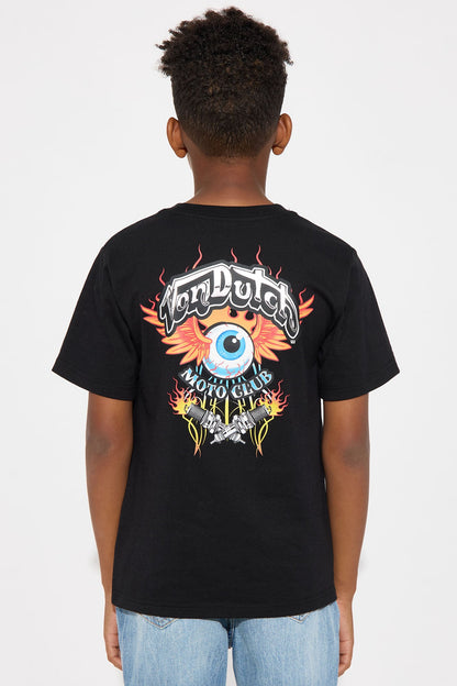 Mini Oversized Von Dutch Dark Eye Tee - Black