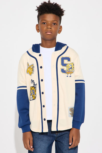 Mini Spongebob Squarepants Hooded TwoFer Jersey - Cream/combo