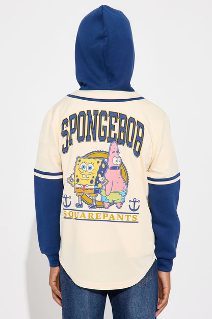 Mini Spongebob Squarepants Hooded TwoFer Jersey - Cream/combo