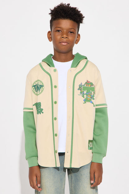 Mini Teenage Mutant Ninja Turtles Hooded TwoFer Jersey - Natural/Combo