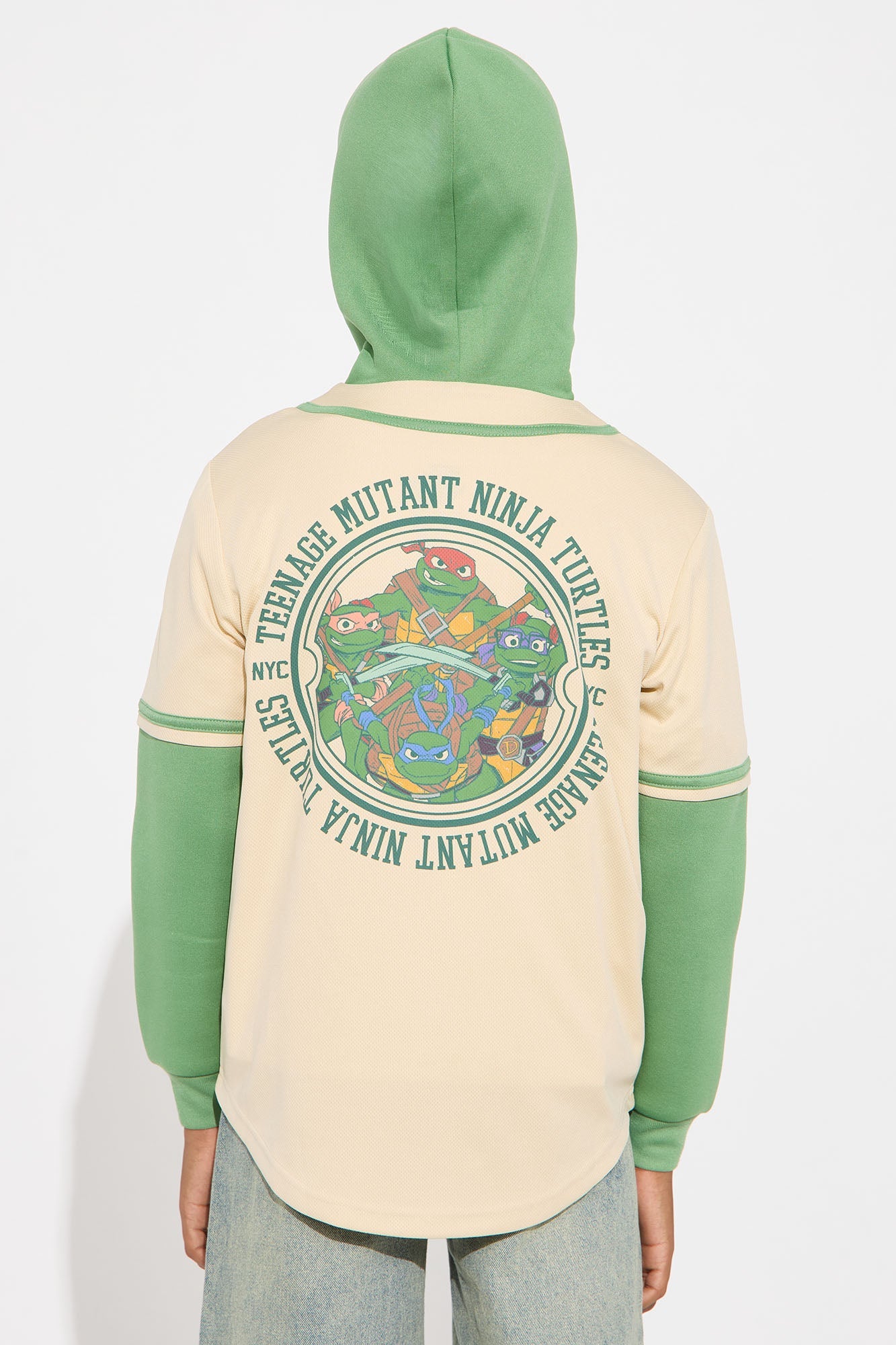 Mini Teenage Mutant Ninja Turtles Hooded TwoFer Jersey - Natural/Combo