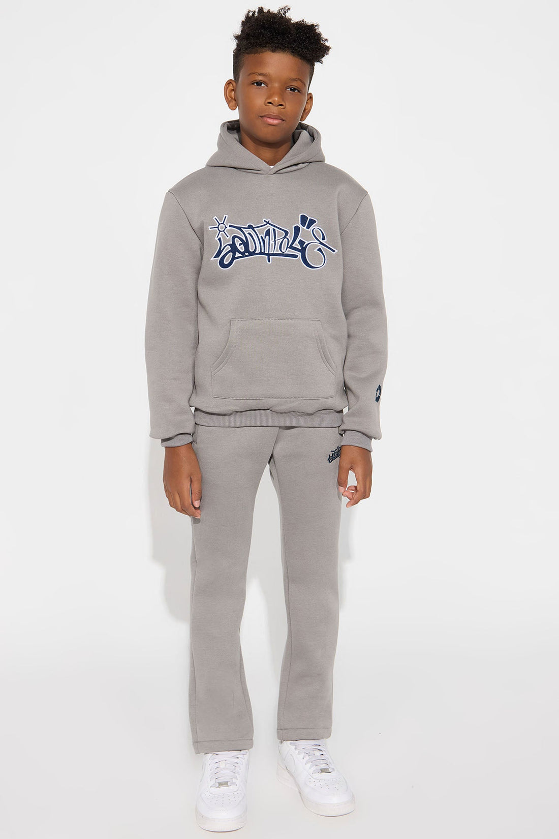 Mini Southpole Signature Jogger - Grey