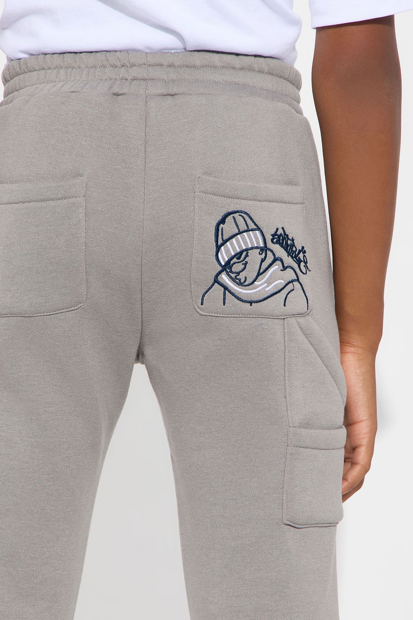 Mini Southpole Signature Jogger - Grey