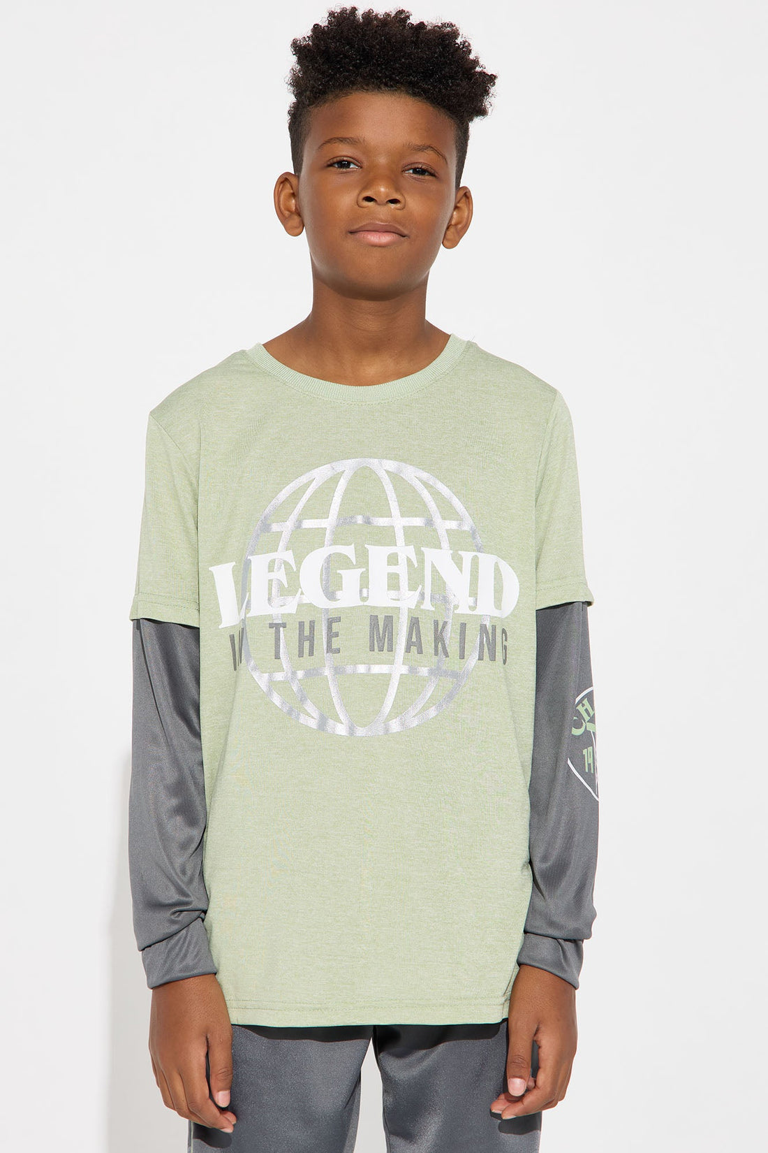 Mini Legend In The Making Jogger Pant Set - Green/combo