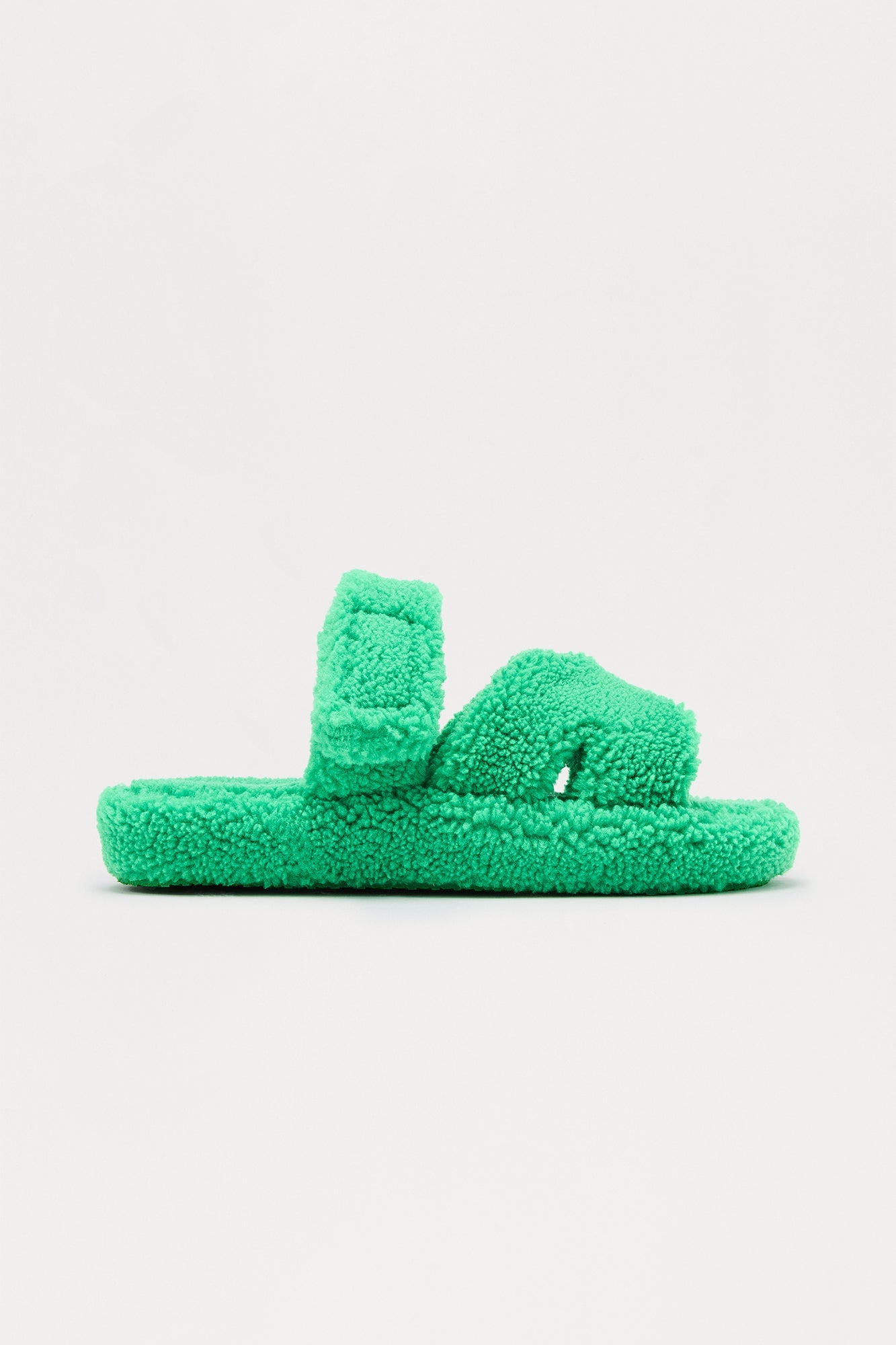Isabelle Sherpa Slippers - Green